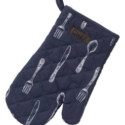 maxibazar Gant De Cuisine Chef Chenonceau 18X28Cm Bleu