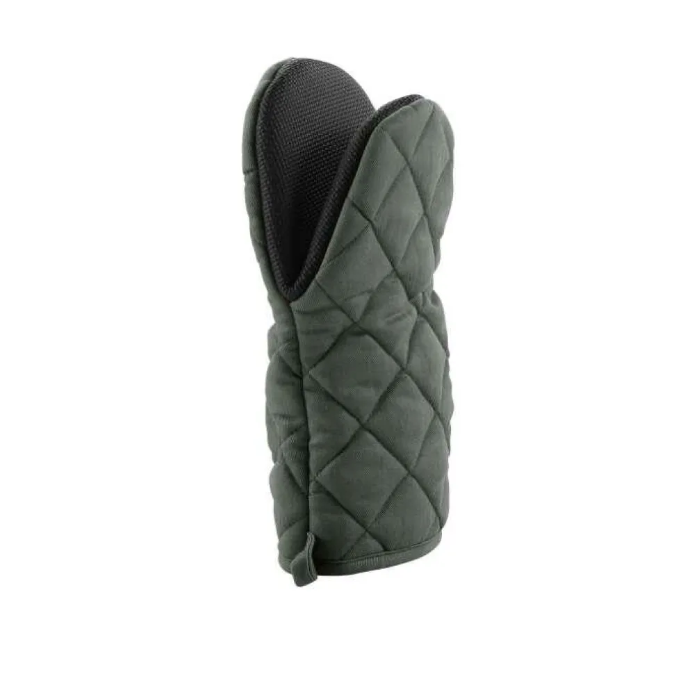 maxibazar Gant Pince 24.5X14.5 Cm Polycoton Et Neoprene Cuistot Kaki