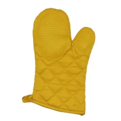 maxibazar Gant 30X18 Cm Polycoton Et Silicone Cuistot Jaune