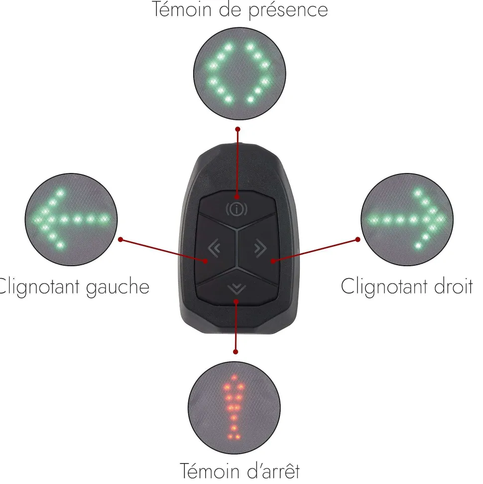 Gilet Clignotant Led Sans Fil Telecommande