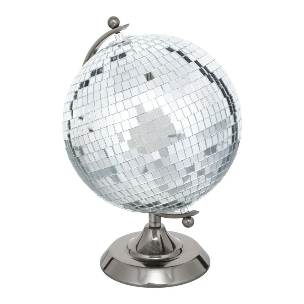 maxibazar Globe Disco Soul H.33Cm Argent