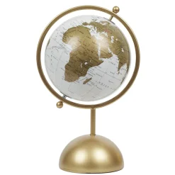 maxibazar Globe Terrestre Metal Dore D.19Cm