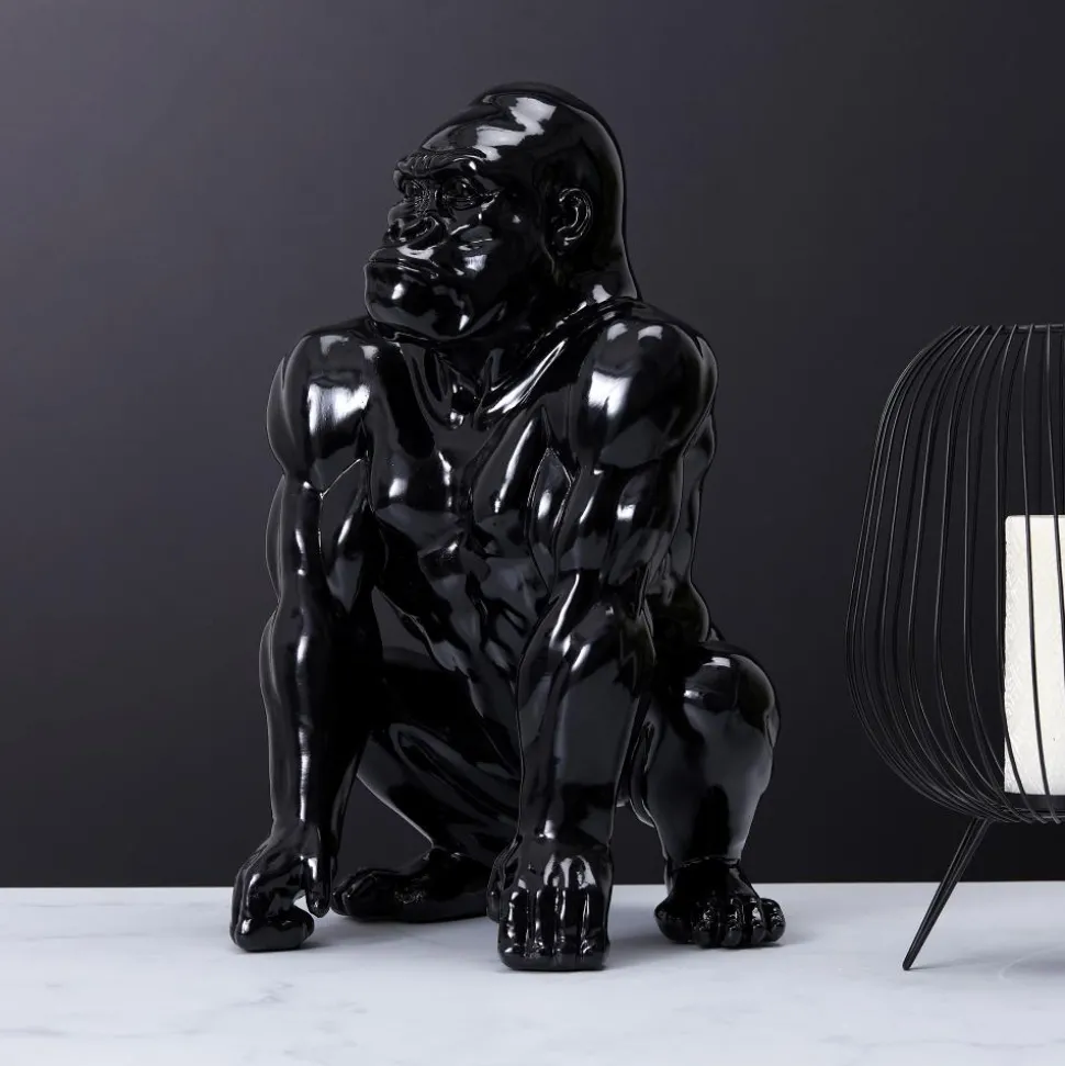 maxibazar Gorille Noir Deco 46Cm