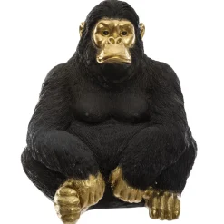 maxibazar Gorille Noir Dore H.50Cm