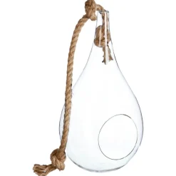 Atmosphera Goutte Verre Avec Corde H.39Cm