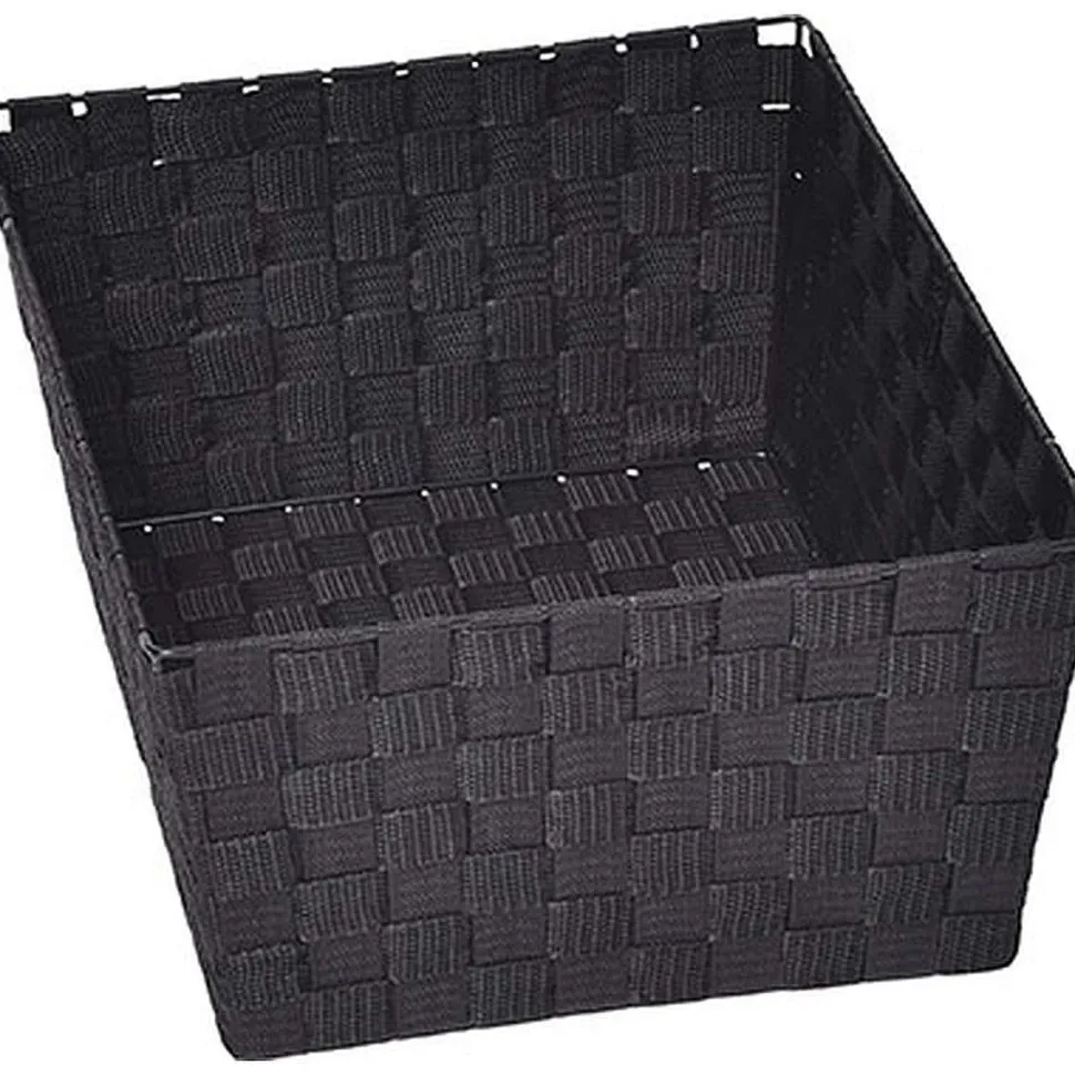 Grande Paniere Dressing Evasee En Polyester Noir