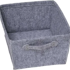 Grande Paniere Dressing Evasee En Feutrine Avec Une Poignee