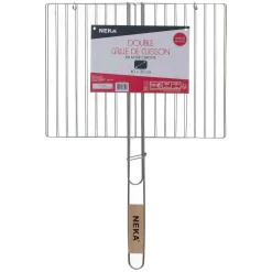Grille Barbecue Double 30X40Cm Chrome