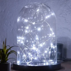 Atmosphera Guirlande 40 Microled Chrome Blanc