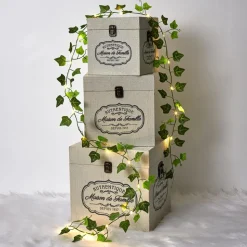 maxibazar Guirlande Feuille 20 Led 2M