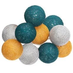 Atmosphera Guirlande Led Pile 10 Boules Tropi D.6Cm