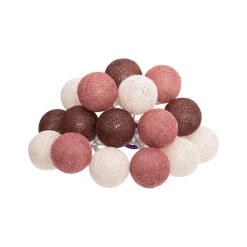 Atmosphera Guirlande Led Pile 16 Boules Dune D.3.5Cm