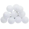 Atmosphera Guirlande Led Pile 10 Boules Blanc D.6Cm