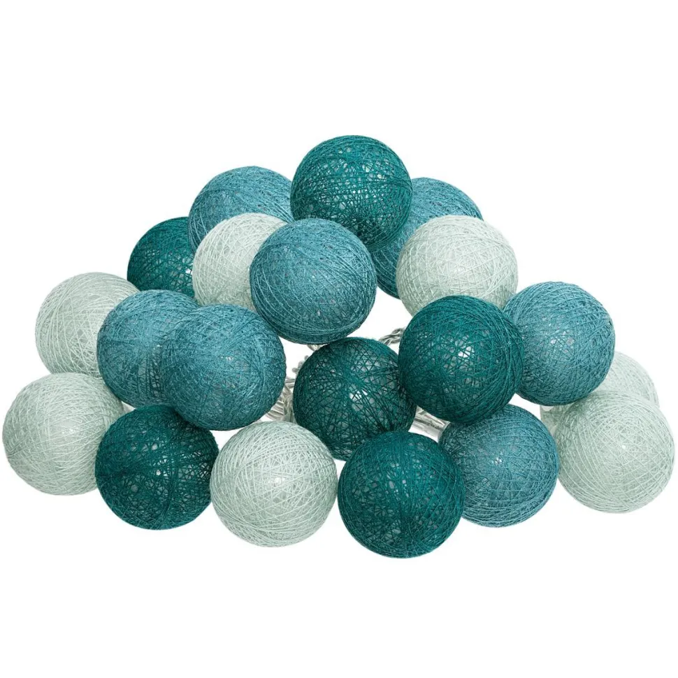 Atmosphera Guirlande Led Secteur 20 Boules Palm D.6Cm