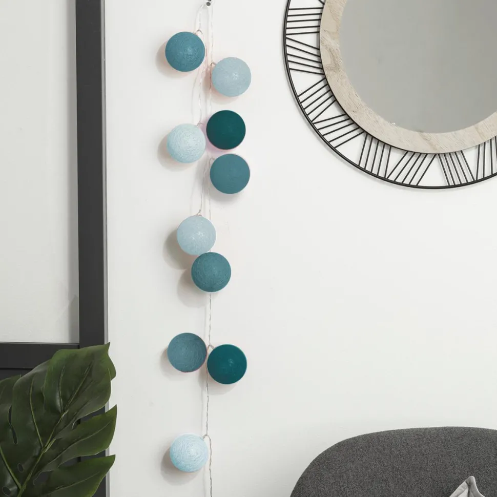 Atmosphera Guirlande Led Secteur 20 Boules Palm D.6Cm