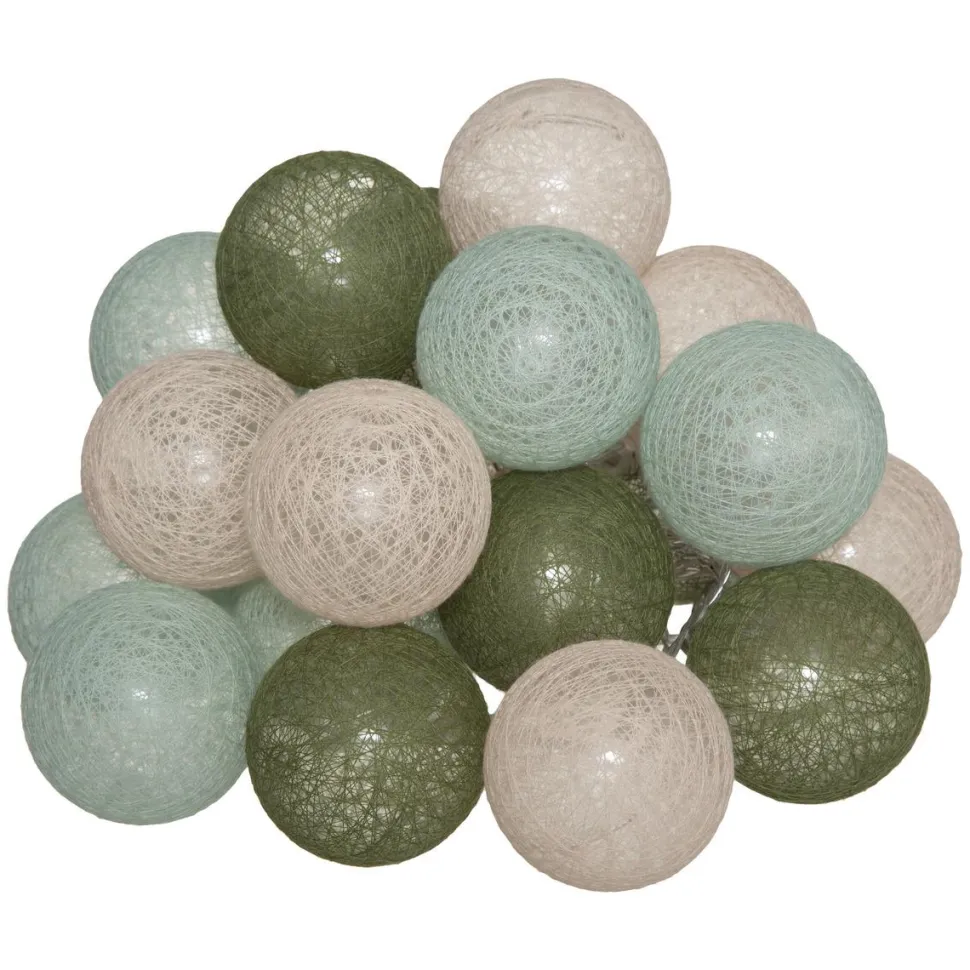maxibazar Guirlande Led Secteur 20 Boules Army D.6Cm