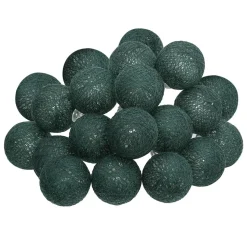 Atmosphera Guirlande Led Secteur 20 Boules Vert D.6Cm