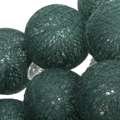 Atmosphera Guirlande Led Secteur 20 Boules Vert D.6Cm