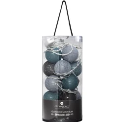 maxibazar Guirlande Led Secteur 20 Boules Tropi D.6Cm