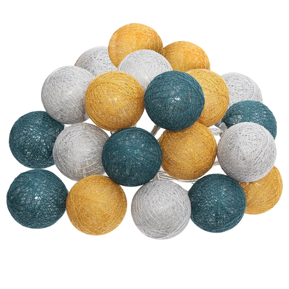 maxibazar Guirlande Led Secteur 20 Boules Tropi D.6Cm
