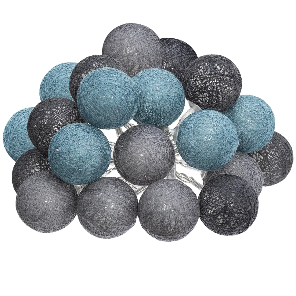 maxibazar Guirlande Led Secteur 20 Boules Tropi D.6Cm