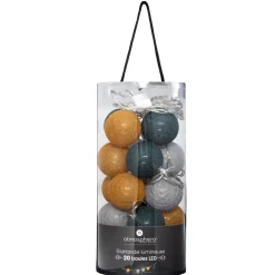 maxibazar Guirlande Led Secteur 20 Boules Tropi D.6Cm