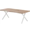 Hermione Table Basse 120X60X45Cm Pieds Blanc