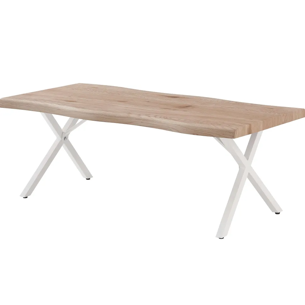 Hermione Table Basse 120X60X45Cm Pieds Blanc