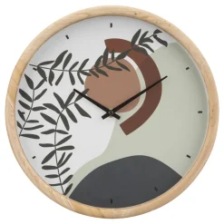 maxibazar Horloge Bois Nila D.30Cm