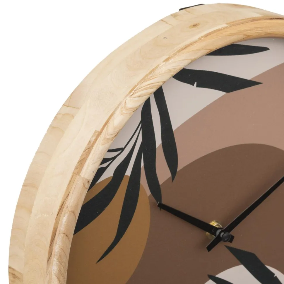 maxibazar Horloge Bois Nila D.30Cm