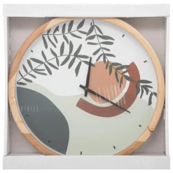 maxibazar Horloge Bois Nila D.30Cm