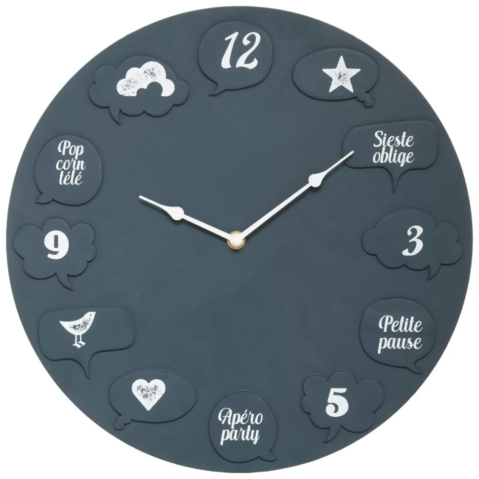 Atmosphera Horloge Bulle Maeva D.35Cm