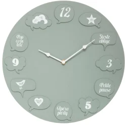 Atmosphera Horloge Bulle Maeva D.35Cm