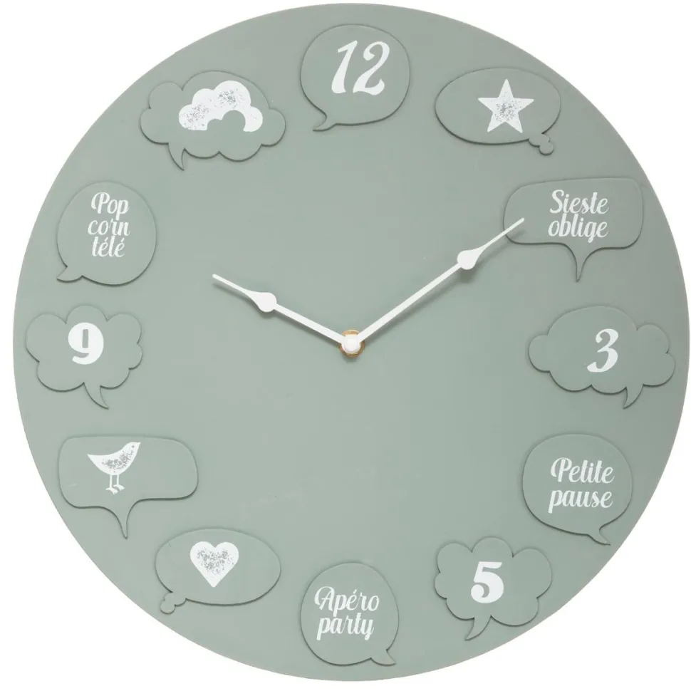 Atmosphera Horloge Bulle Maeva D.35Cm