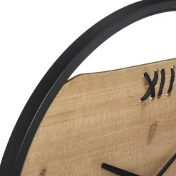 Atmosphera Horloge Metal Bois Wild D.58Cm