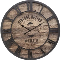 maxibazar Horloge Metal Oscar D.80Cm