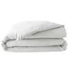 maxibazar Housse Couette 240X220Cm Percale Uni 78 Fils Blanc