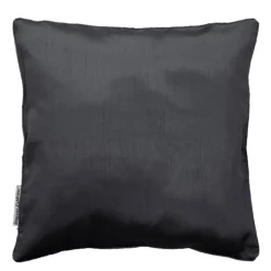 maxibazar Housse De Coussin Encart 40X40Cm Shana Anthracite