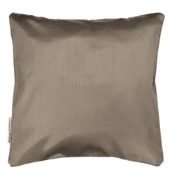 maxibazar Housse De Coussin Encart 40X40Cm Shana Noisette