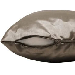 maxibazar Housse De Coussin Encart 40X40Cm Shana Noisette