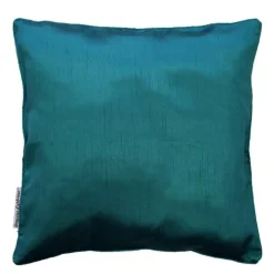 maxibazar Housse De Coussin Encart 40X40Cm Shana Bleu