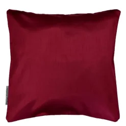 maxibazar Housse De Coussin 40X40Cm Shantung Uni Shana Bordeaux