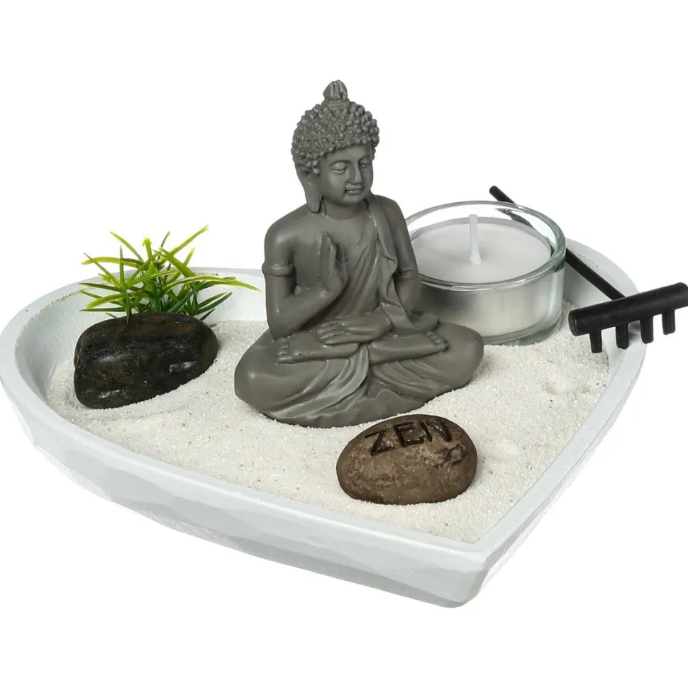 Atmosphera Jardin Zen Coeur 17X16.5Cm X3
