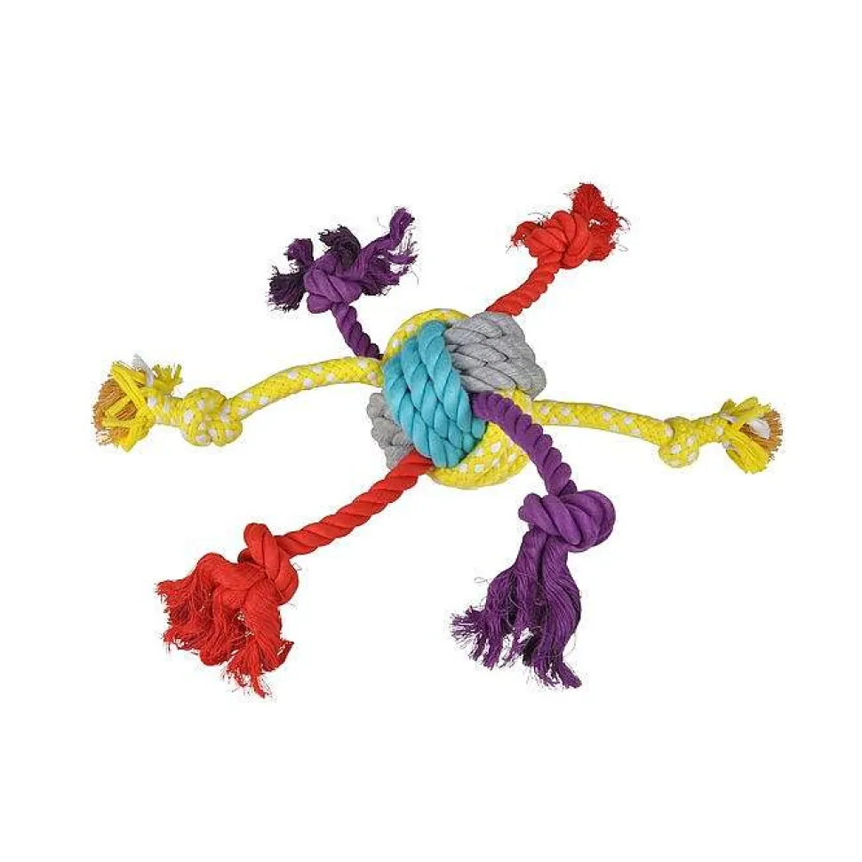 Jouet Corde 6 Noeuds D.42X11Cm Les Costauds Multicolore