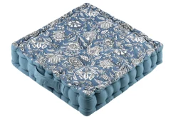 maxibazar Julianne Coussin Sol 45X45X10Cm Bleu