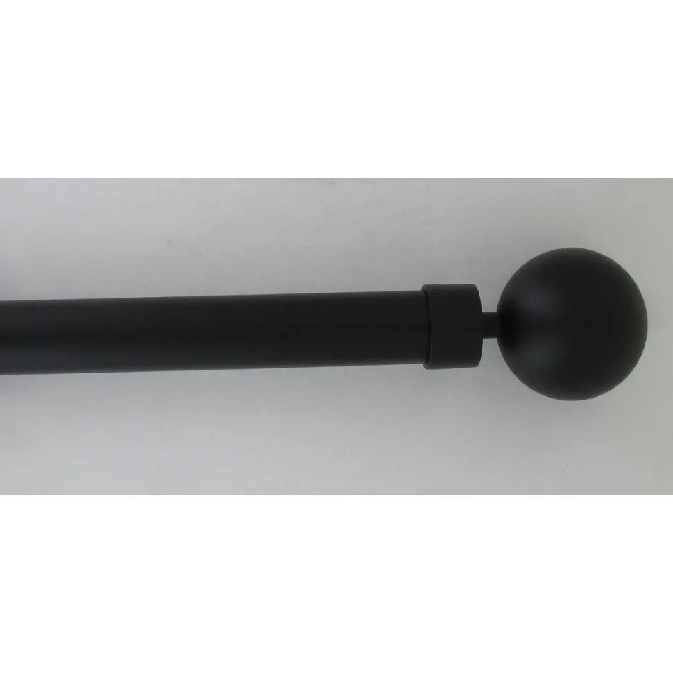 maxibazar Kit Ext 120 210 Cm D28 Embout Gaia Noir Mat