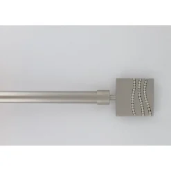 maxibazar Kit Ext 120 210 Cm D19 Embout Strass Argent Mat