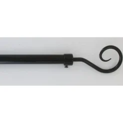 maxibazar Kit Ext 100 190Cm D.19Cm Embout Crosse Noir Laque