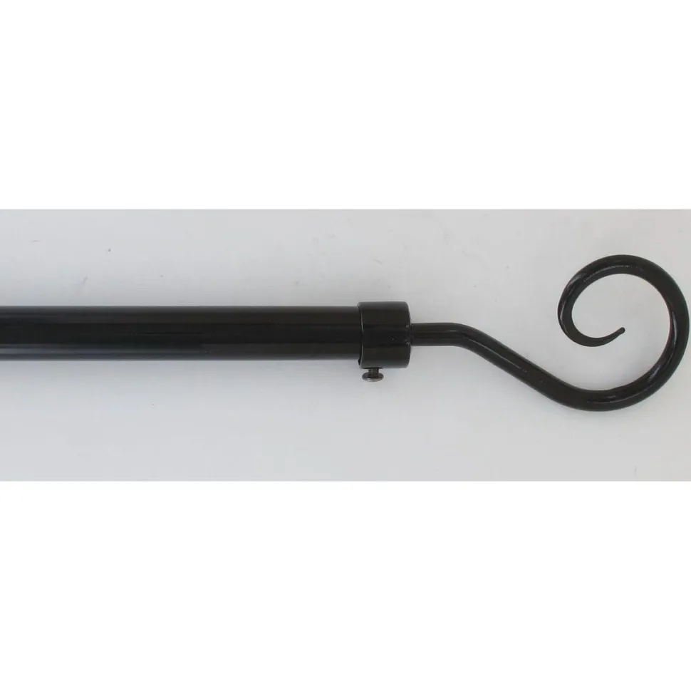 maxibazar Kit Ext 100 190Cm D.19Cm Embout Crosse Noir Laque