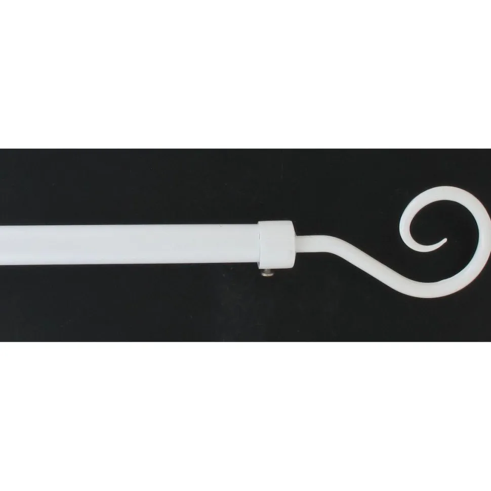 maxibazar Kit Ext 100 190Cm D.19Cm Embout Crosse Blanc Laque